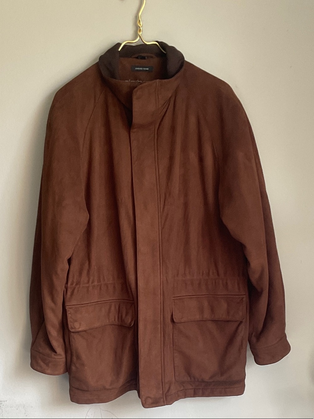 Men's Brown Suede Jacket - Classic Outerwear